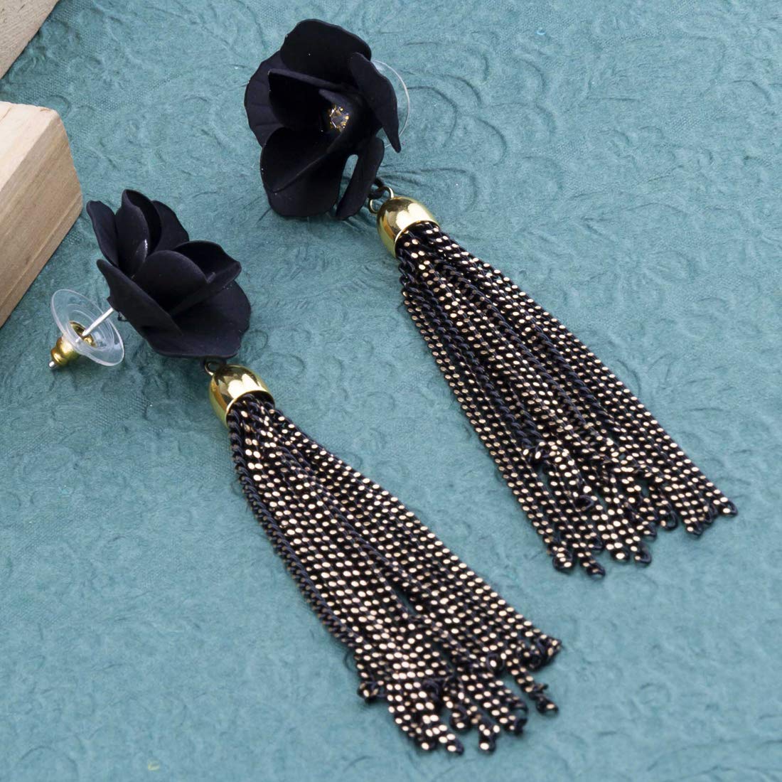 Floral Chain Drop Earrings for Women