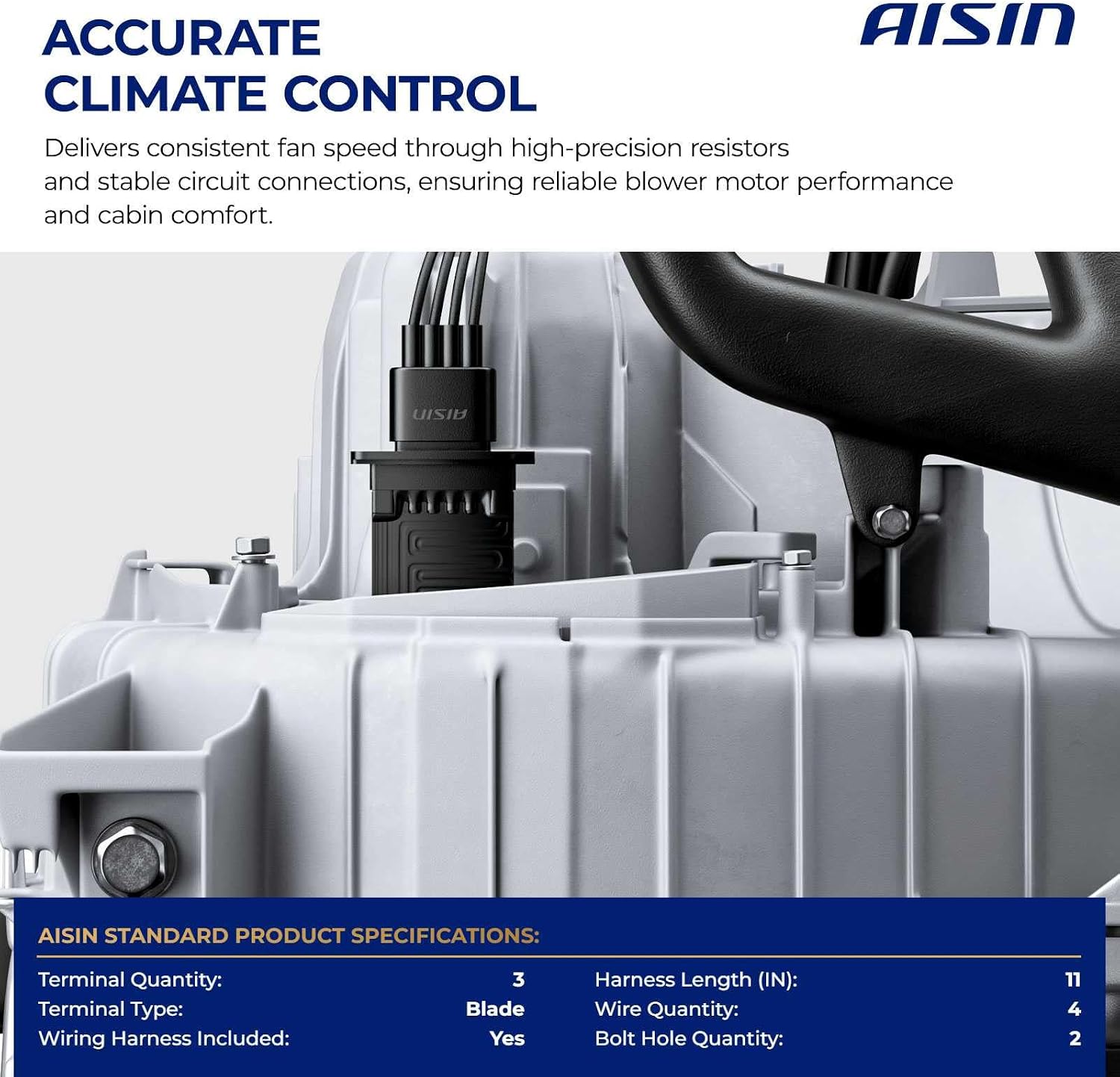 AISIN AFTERMARKET BMRN-00265 HVAC Blower Motor Resistor Kit