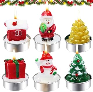 Mini Christmas Lights, Mini Christmas Lights Decorative Candles, Christmas Lights for Tealight, Christmas Candles for Christmas Decoration, Alberonatal, Babonnental, Pine Cones Party Lights Gift Kit