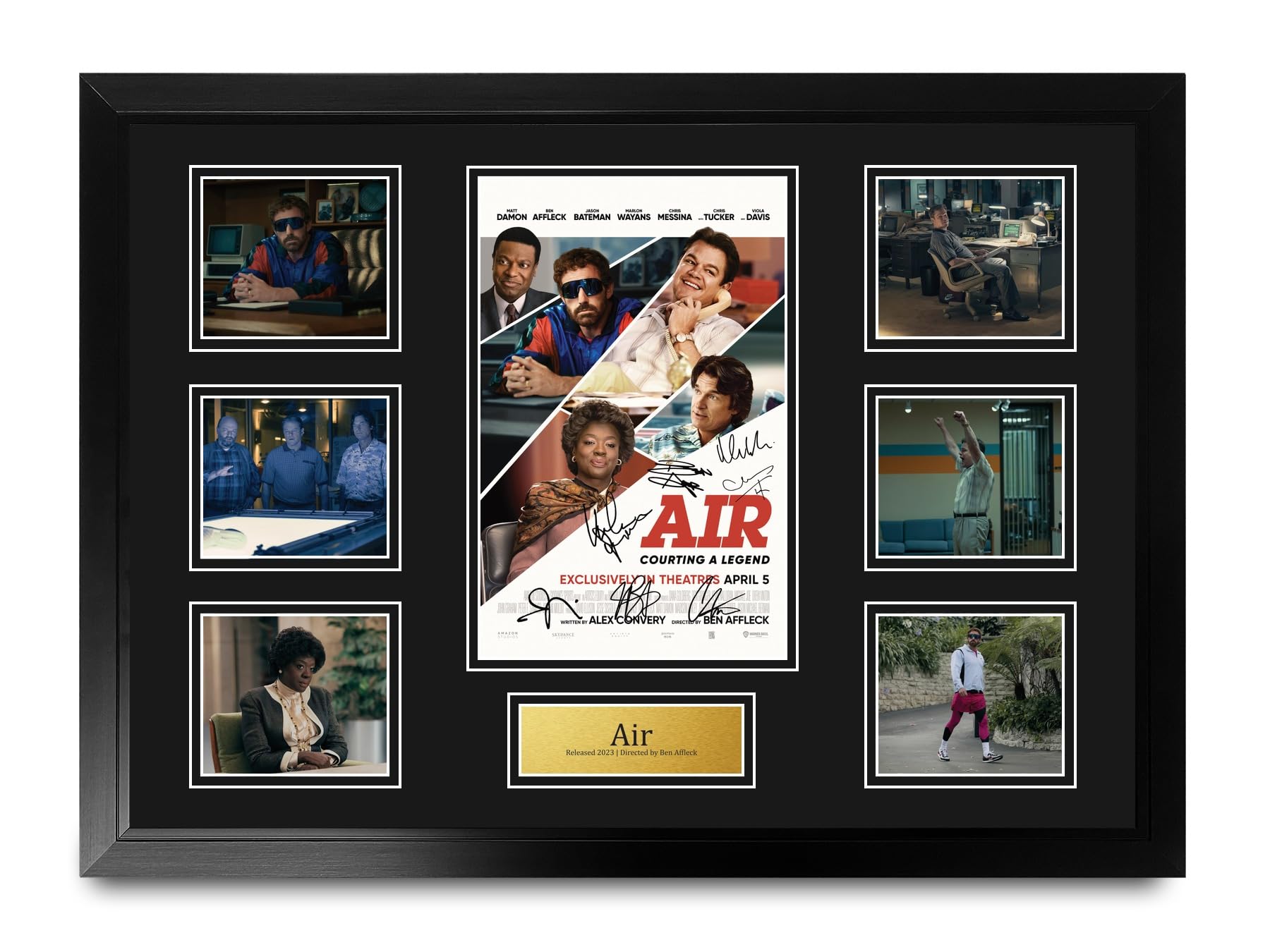 HWC Trading Air Podpisany Plakat Filmowy A2 Deluxe w Ramie