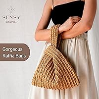 Vista 3 de Sensy Premium - Papel de rafia, 438 yardas, cinta de papel (late)