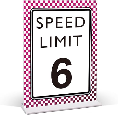 Miniatura 10 de Decoración de cumpleaños de coche de carreras, letrero de límite de velocidad 3, Fast One, decoración de fiesta de cumpleaños de auto de carreras