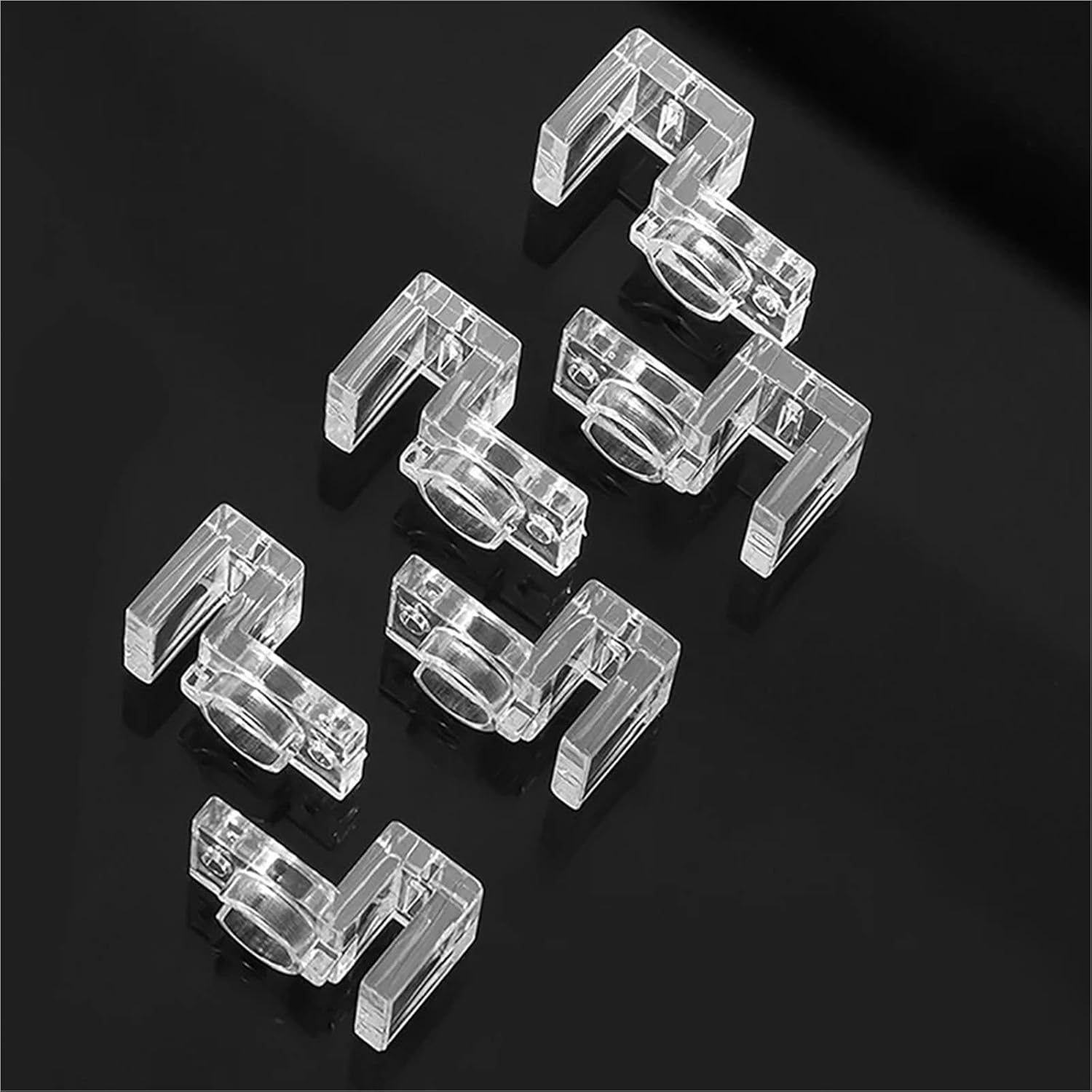 Aquarium Lid Clips 24 Pcs Acrylic Clamps for Fish Tank – Stable Support for Aquarium Lid Cover Bracket