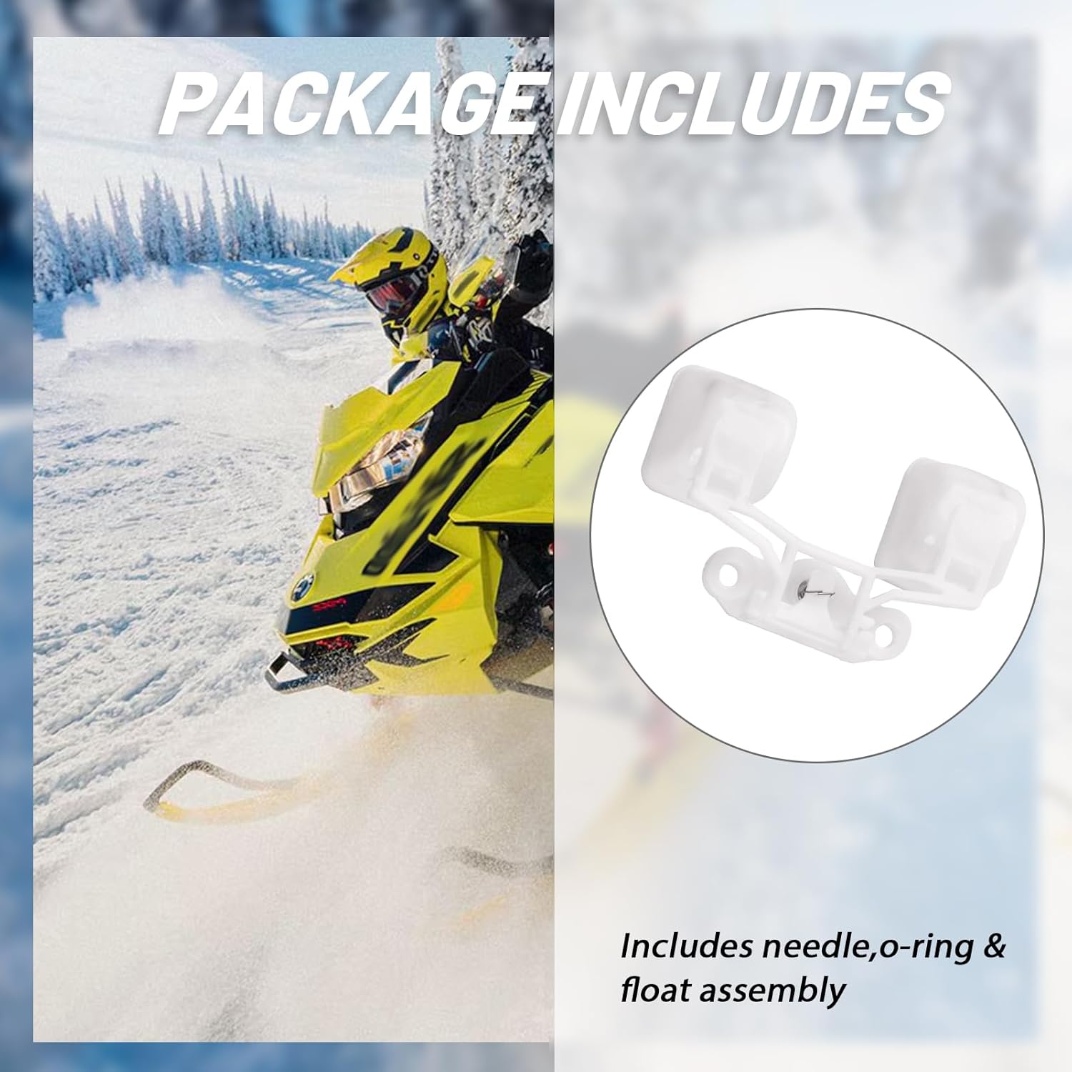 Snowmobile 1.5 Float Valve assembly Compatible With Ski Doo 404161932 Polaris 3130859 Artic Cat 6506-121