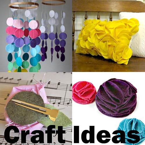 Miniatura 5 de Playfully Ever After Círculos de fieltro artesanales de color verde oscuro (1.5 pulgadas - 94 piezas)