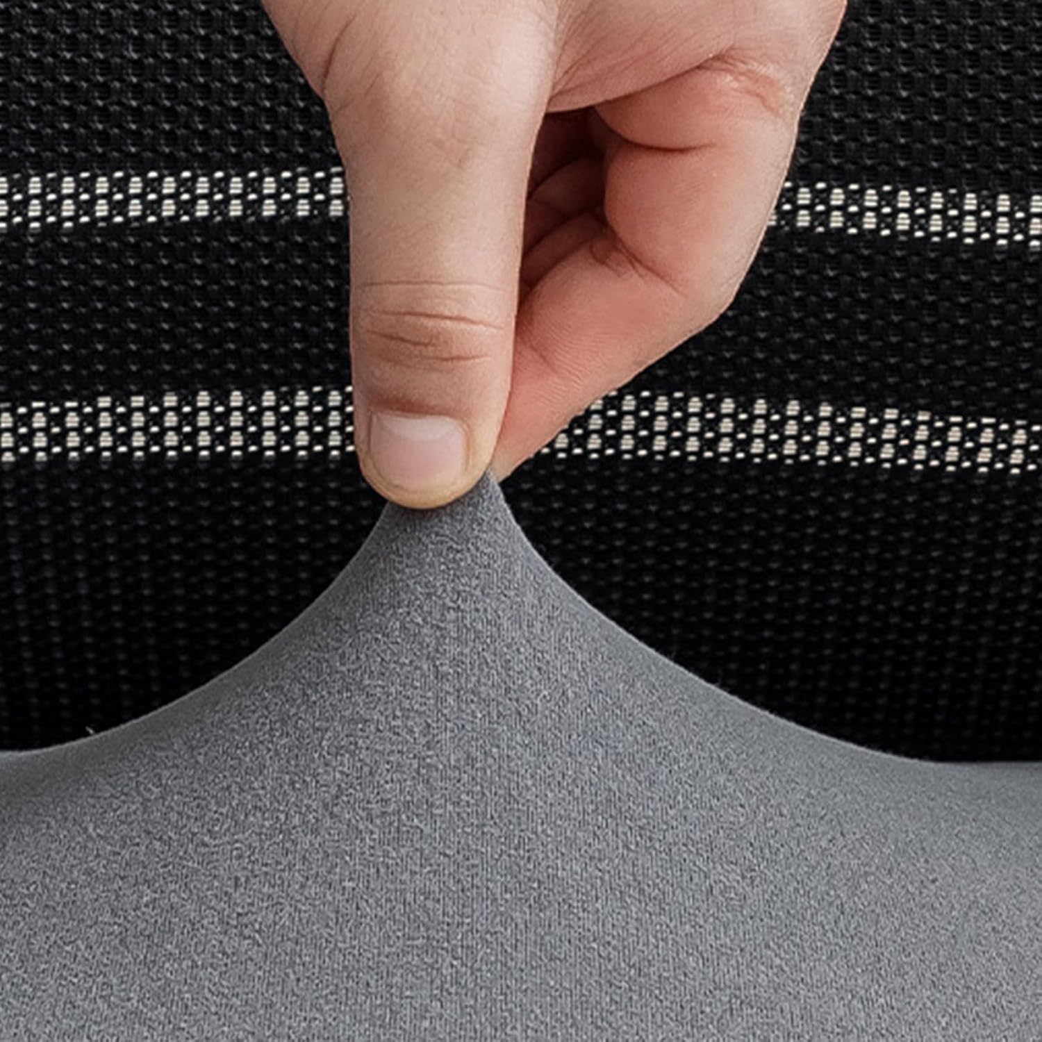 Elastics Seat Cushion Cover with Reinforced Edges Flocking Surfaces Multipurpose Home Furniture Pad Chair Cushion Protectors