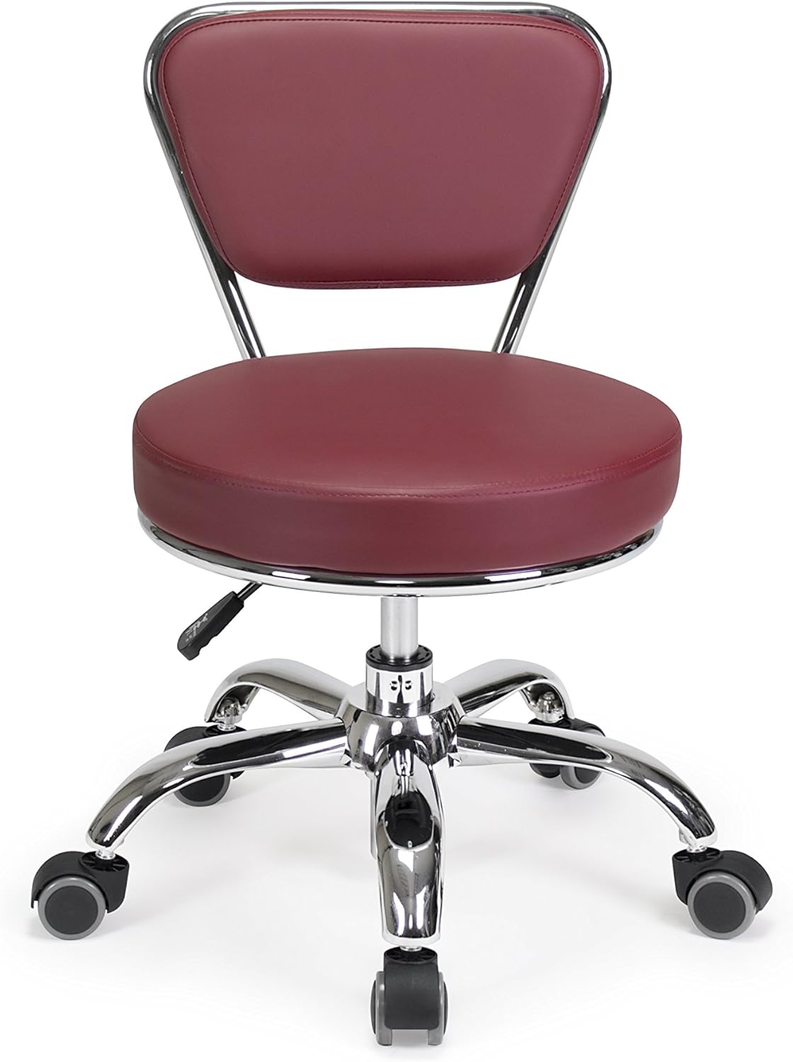 MAYAKOBA Dayton Garage Rolling Seat (Black Upgrade Casters) Pneumatic, Short Stool with Adjustable Height 13"-15", Perfect for Garage Task, Home Cleaning, Bathroom Short Seat, Technician Task : Automotive