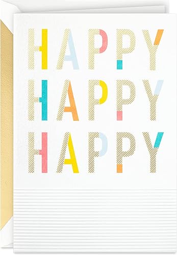 Hallmark Tarjeta de cumpleaños exclusiva (Happy Happy Happy)