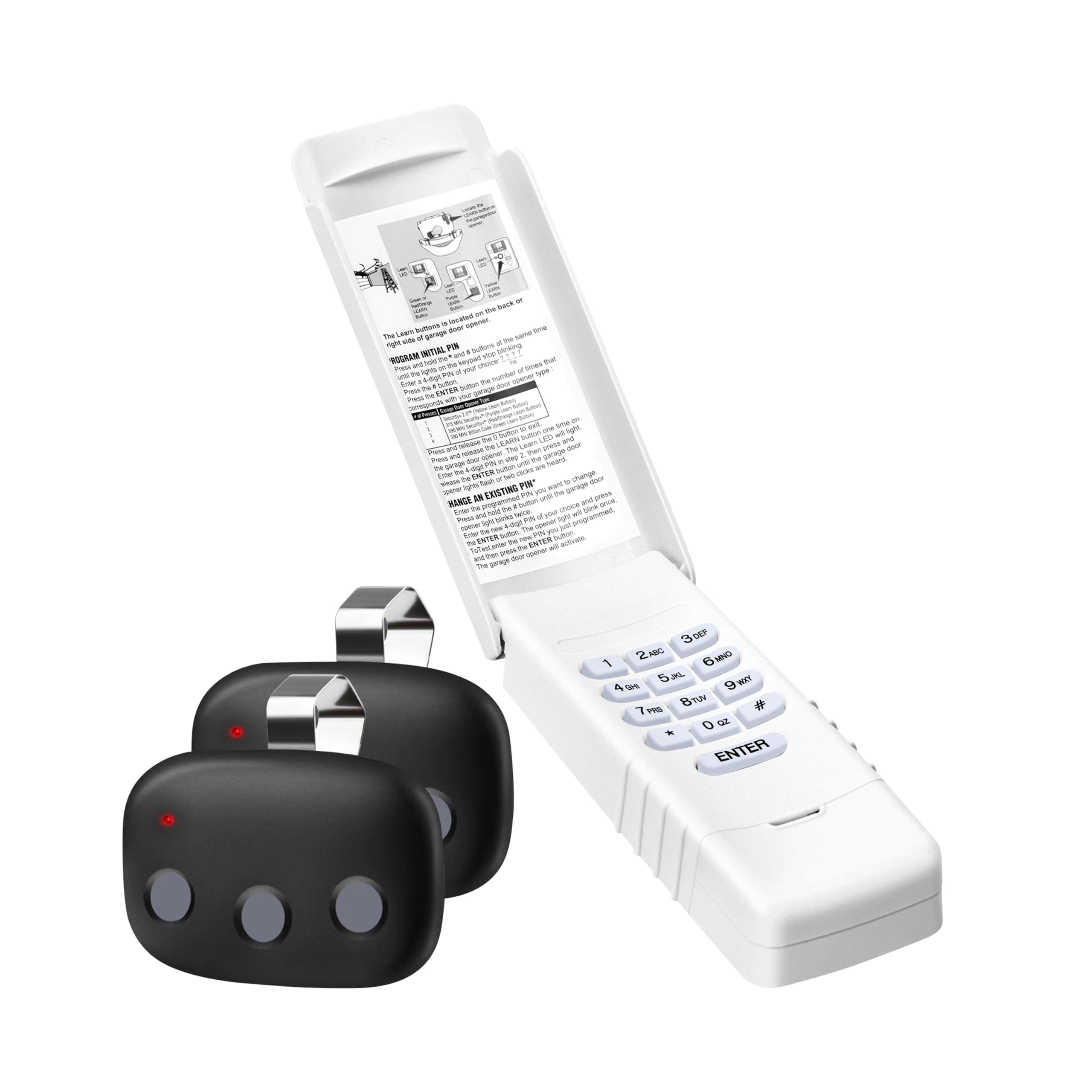 1Pack LPWKP/MDTK, 2Pack MCT-3 Megacode Linear Garage Door Opener Remote Keypad 3-Year-Warranty