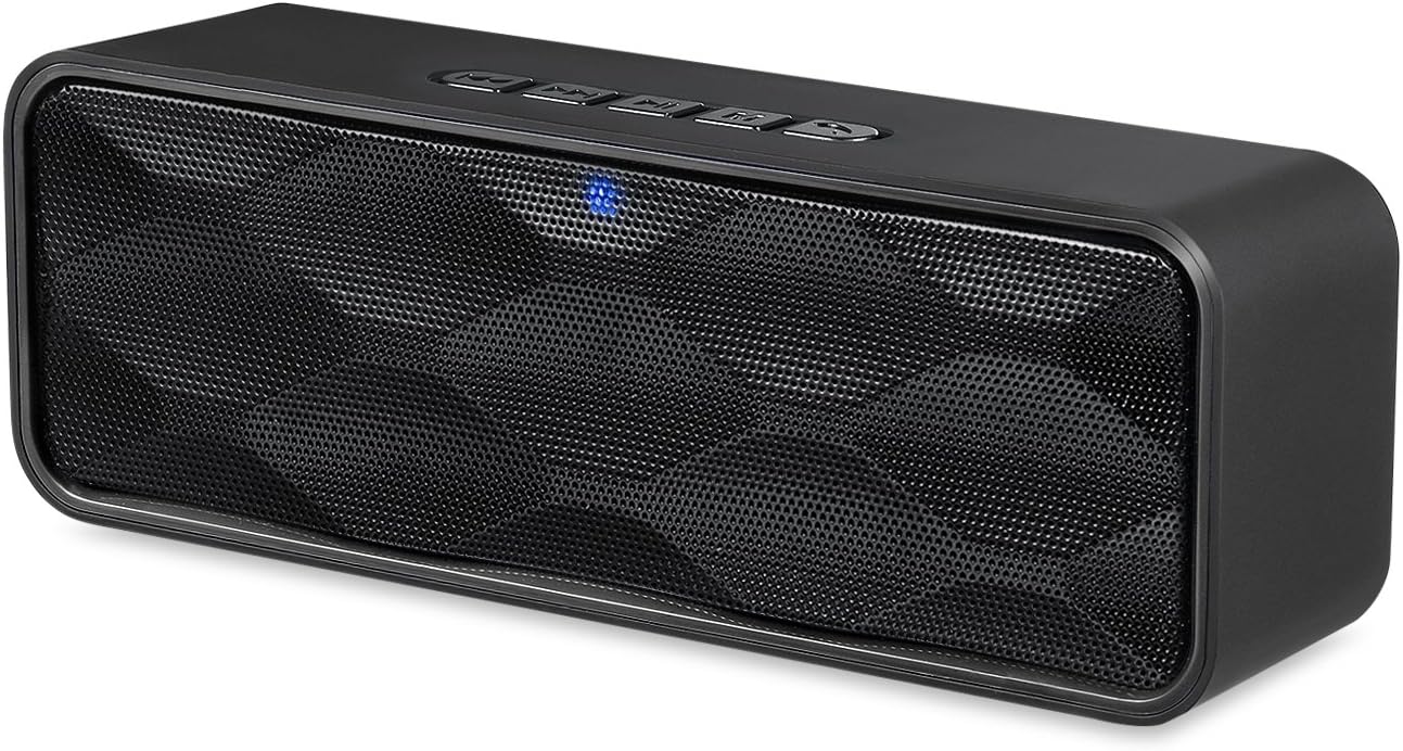 Portable Bluetooth Speakers,NUOXI K116 Wireless V4.0 Indoor & Outdoor Speaker,Built-in Mic, Dual-Driver with HD Sound and Bass,Two Passive Subwoofers