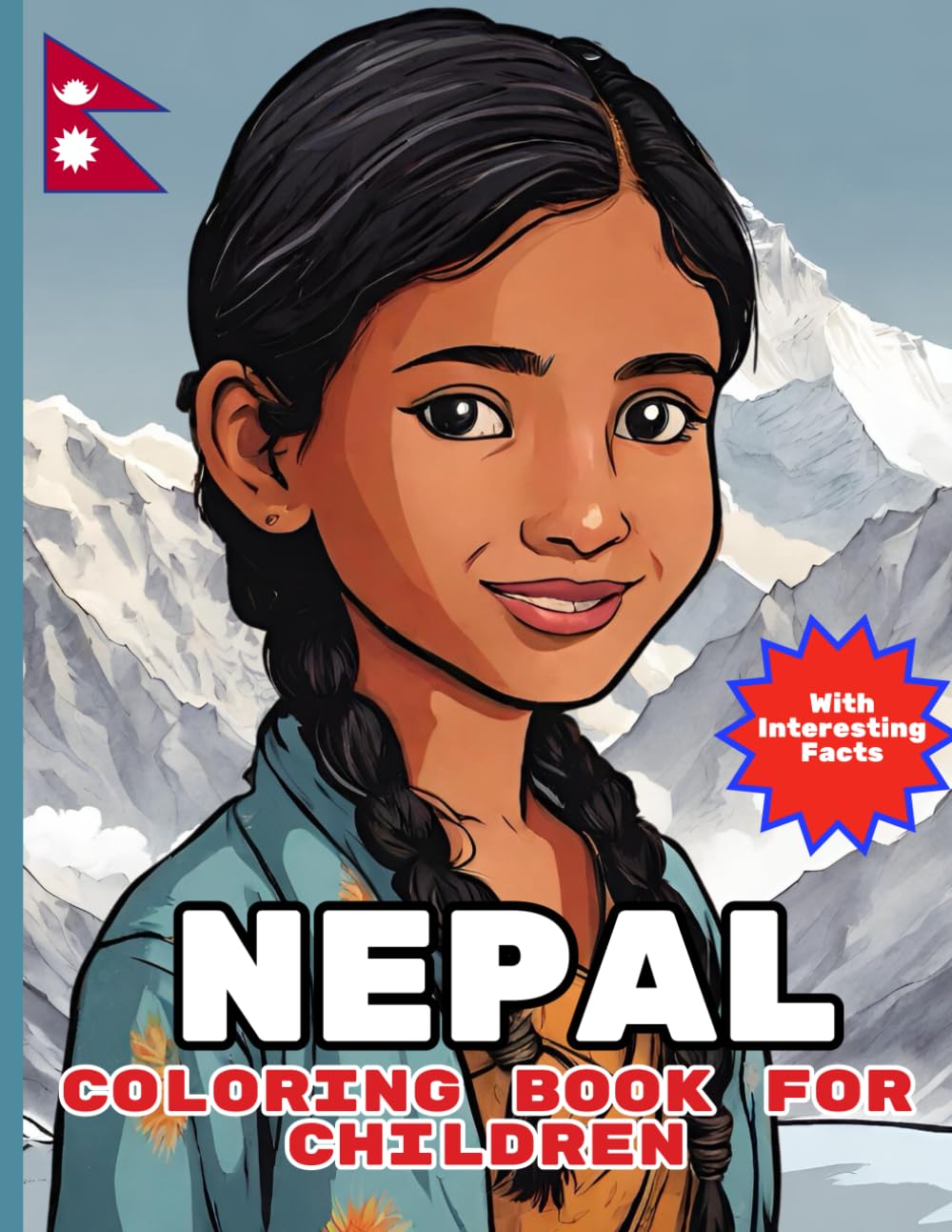 Nepal Coloring Book For Children: With Interesting Facts