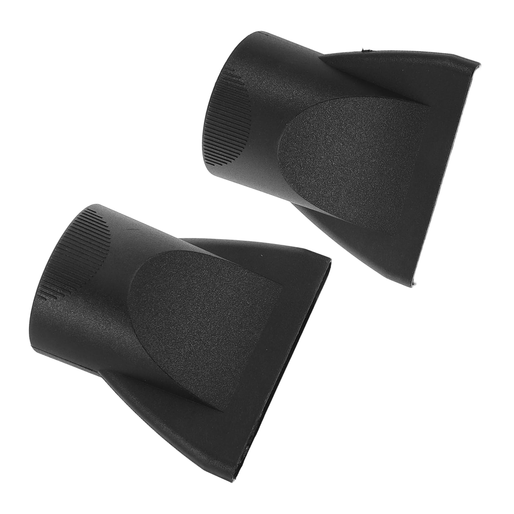FRCOLOR 2pcs Universal Hair Dryer Nozzle Attachment Concentrator and Curly Hair Diffuser Tips for Blow Dryers Salon Styling Accessories Black