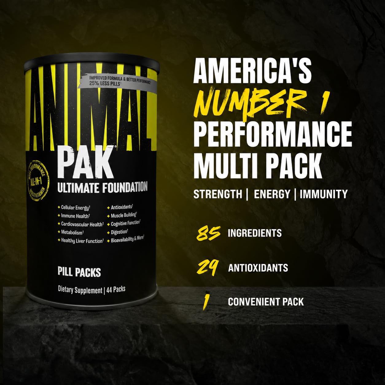 Animal Pak Multivitamin Supplement for Men & Women | 30 All-in-1 Pill Packs — Amazon image 2
