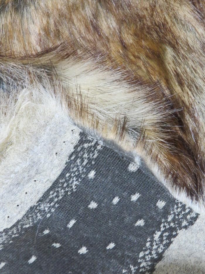 Assorted Faux Fake Fur Animal Short/Long Pile Coat Costume Fabric Sold by The Yard DIY Scarfs Rugs Accessories Fashion (Canadian Fox)