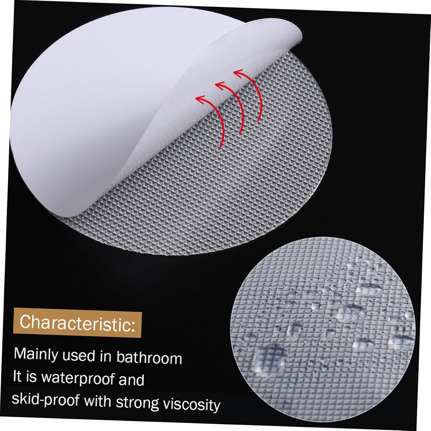 30Pcs Non Slip Bathtub Stickers Self Adhesive Shower Floor Safety Decals Superior Slip Resistance for Bathroom Tiles Marble Easy Installation Durable Peva Material