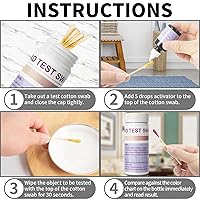 Vista 2 de Lead Testing kit-Instant Testing Swabs for Lead (inc Reagent) Rapid Test Strips - Suitable for All Painted Surfaces, Dishes Toy Jewelry Metal