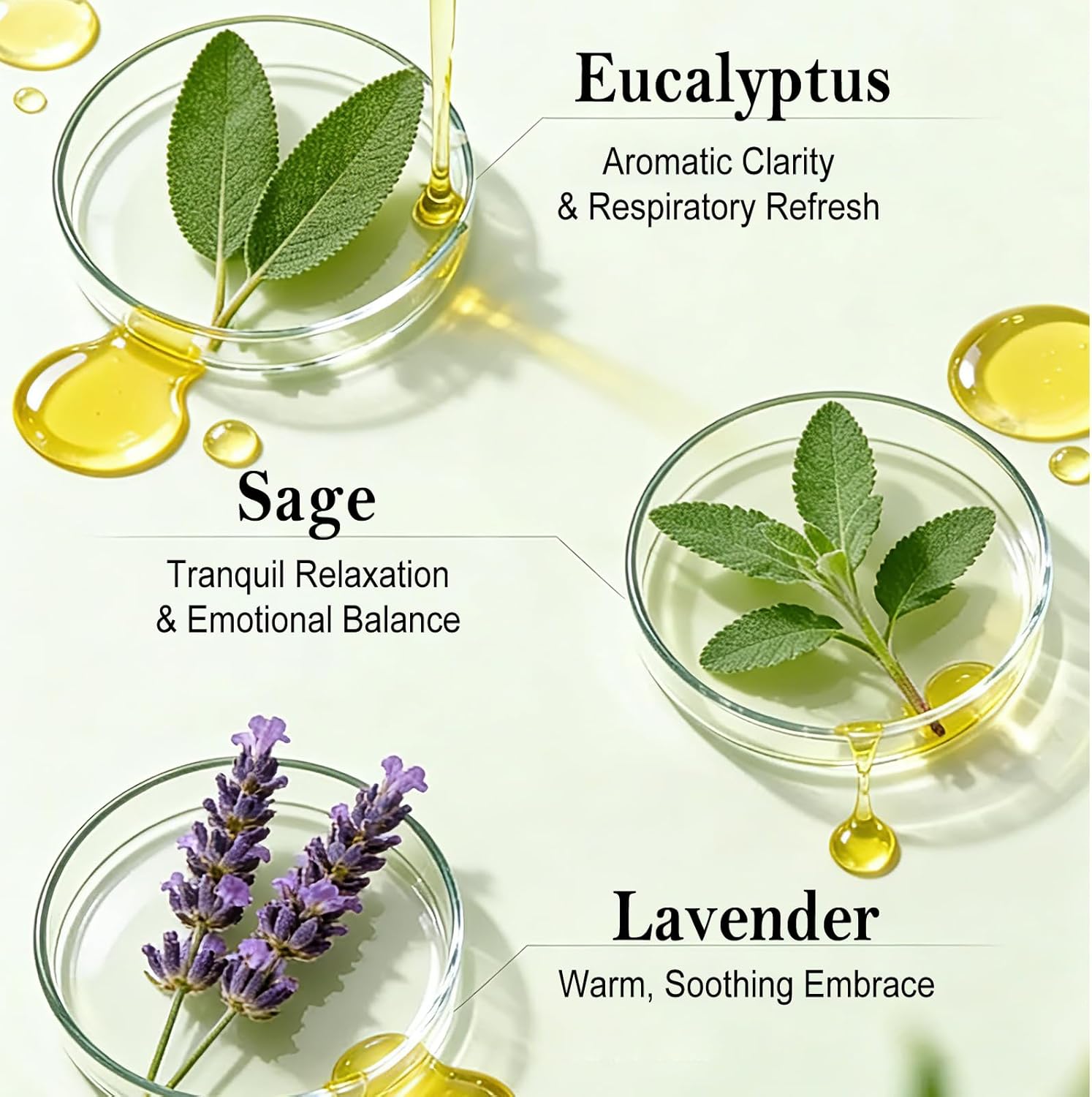 Sage & Eucalyptus Scented Jar Candle, Non Toxic Natural Soy Wax Home Fragrance Candles, Luxury Aromatherapy Candle for Cleansing & Relaxation, Stress Relief, Meditation, Yoga,Home Spa & Meditation - Image 7