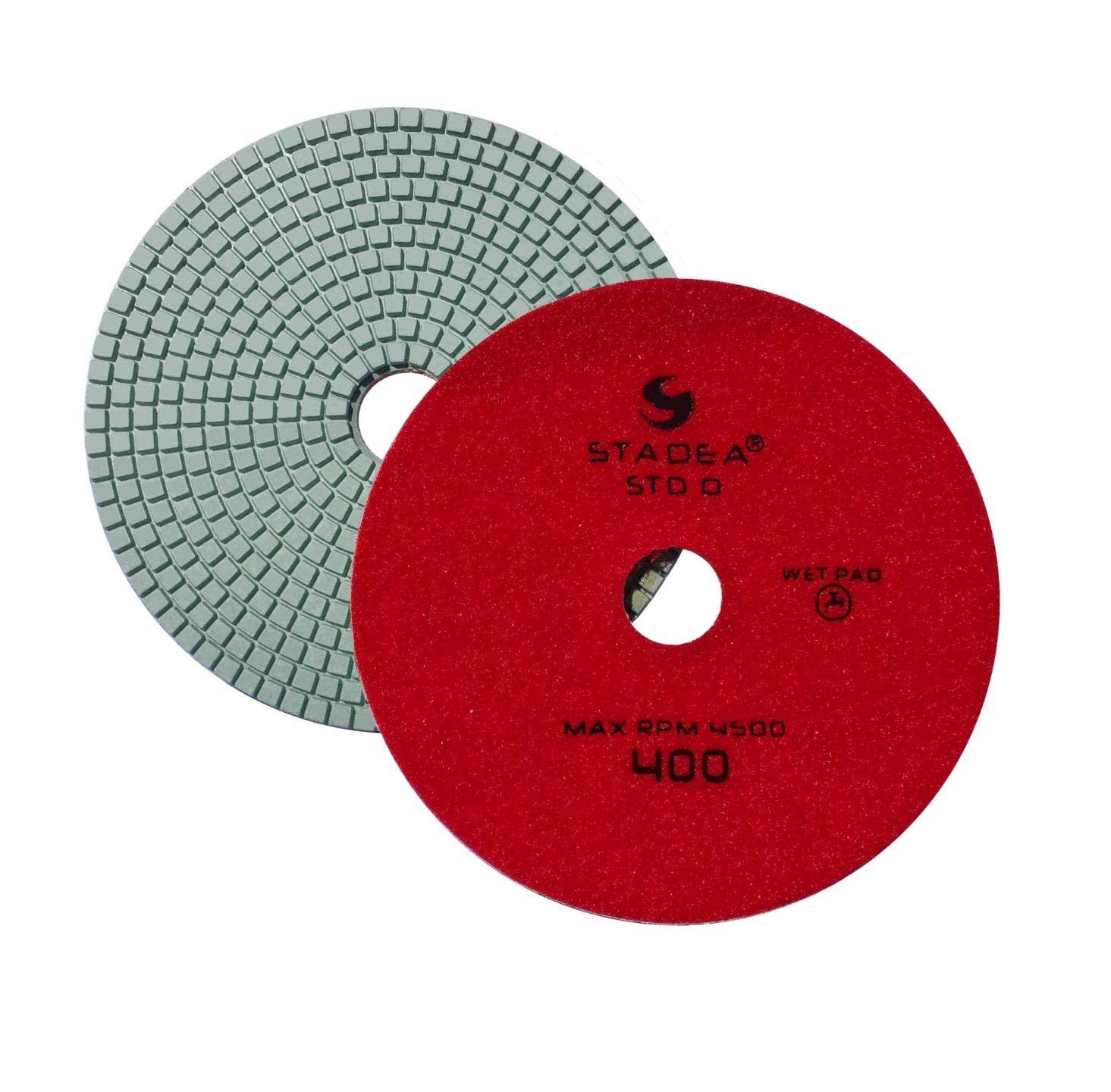 Stadea PPW254B Diamond Polishing Pad 7 Inch Grit 400 For Marble Concrete Stones Terrazzo Granite Floor Polishing