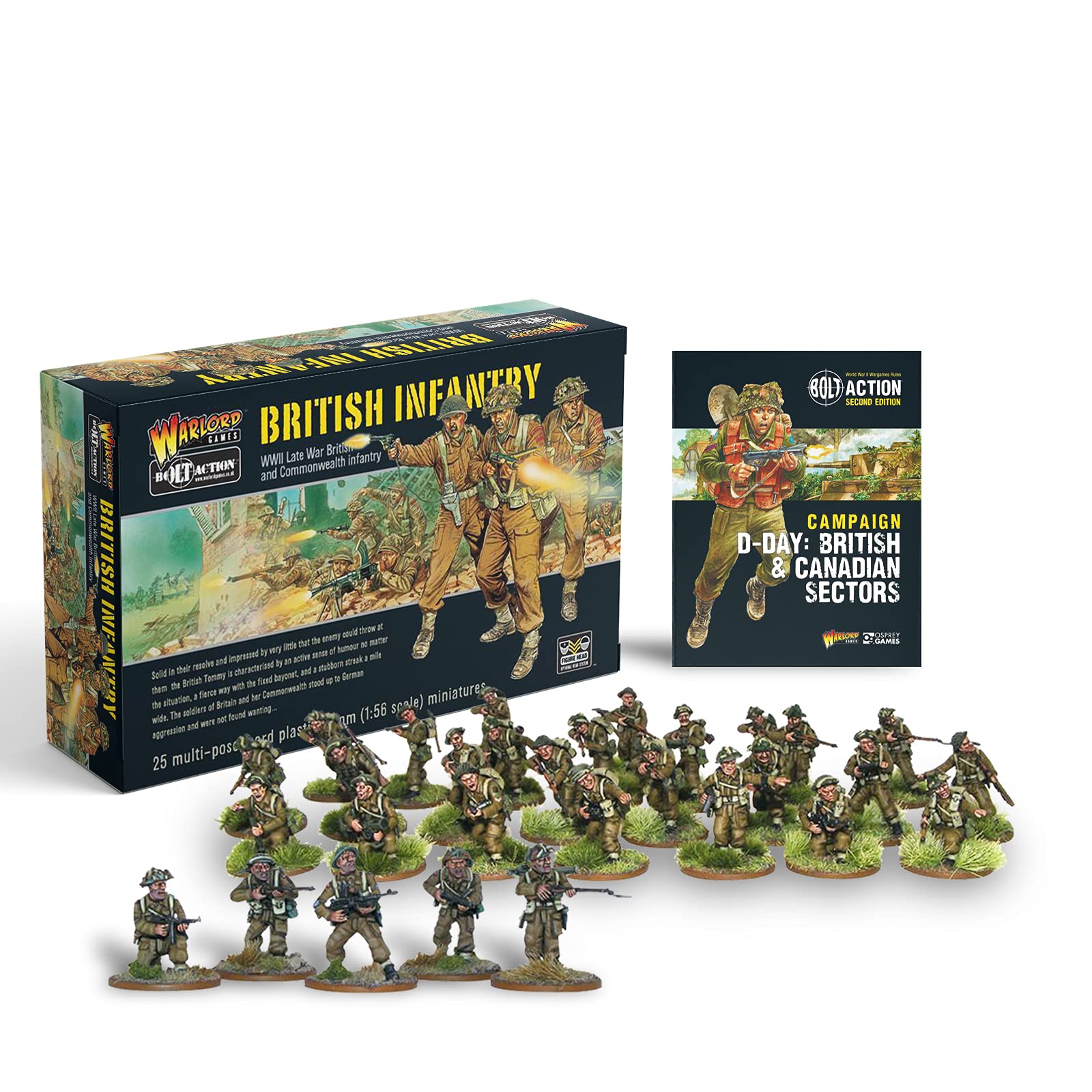 Buy Bolt Action Miniatures Warlord Games British Infantry Set 28mm