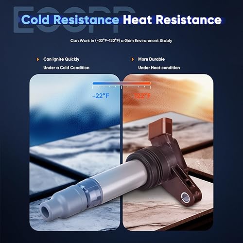 Vista 1987 de ECCPP Bobinas de encendido portátiles de repuesto para automóvil compatibles con Infiniti I30/para Nissan Maxima 3.0L V6 2000-2001 Reemplazo