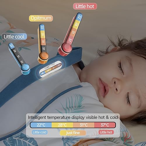 Miniatura 3 de Saco de dormir para niños pequeños con pies, 100% algodón, saco de dormir para bebé, 2.5TOG con mangas, manta para pijama