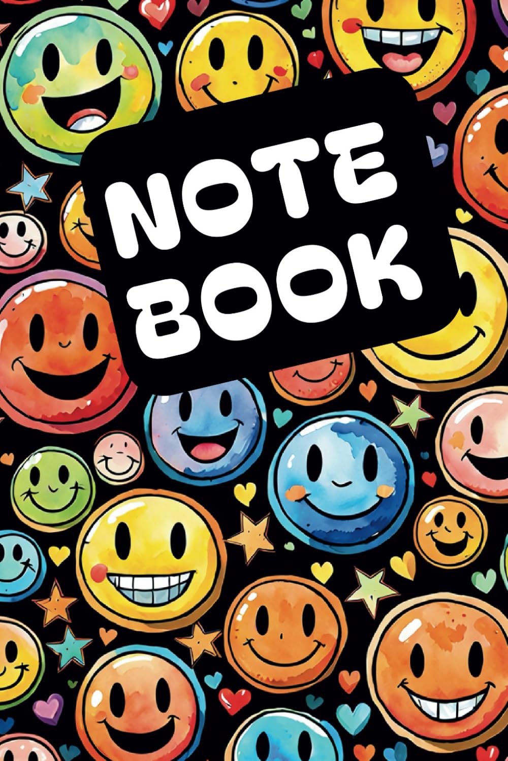Simple Smile Emoji Note Book 121 Single Pages 6x9