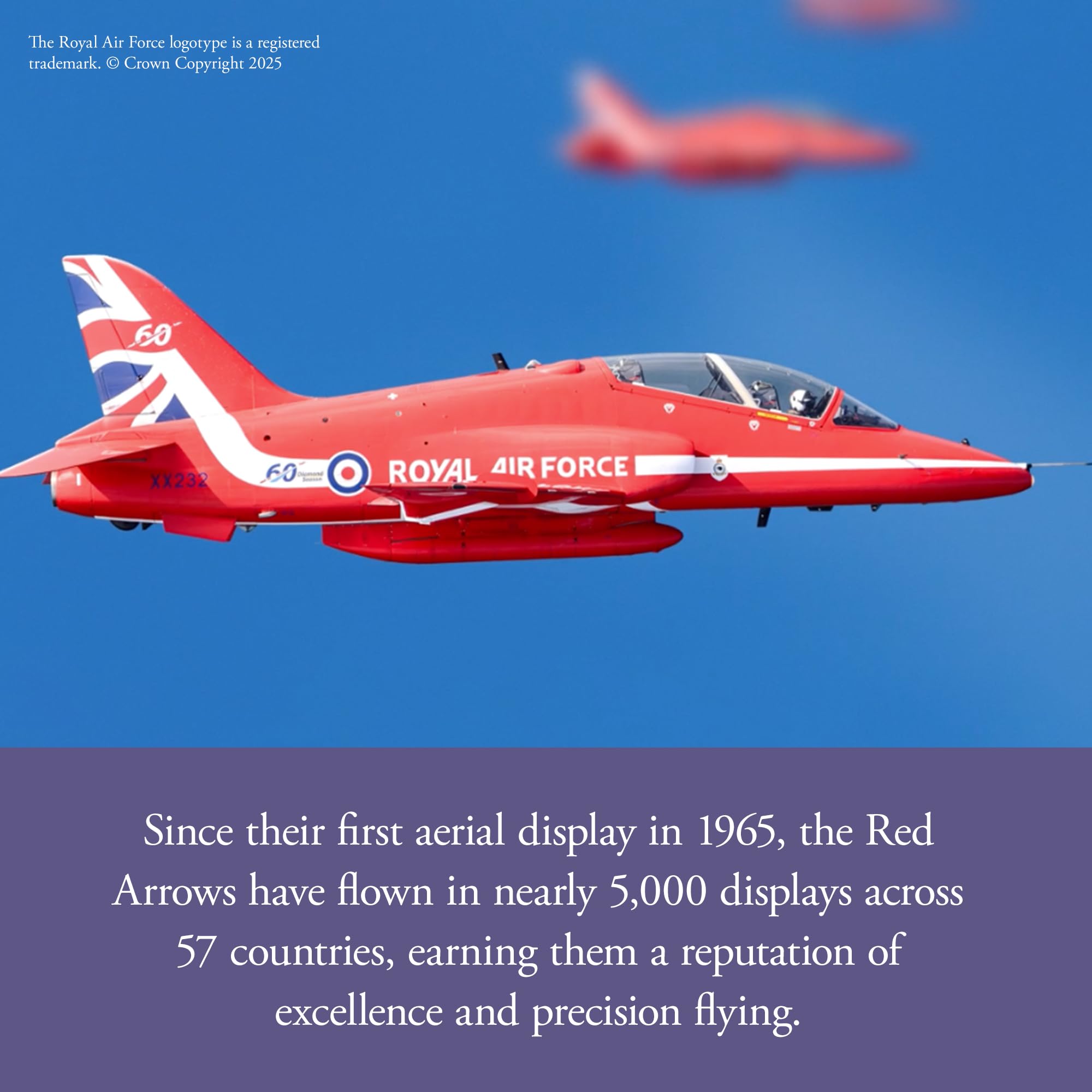 The Royal Mint -The Red Arrows 2025 UK 50p Brilliant Uncirculated Coin, Celebrating the Legacy of The Red Arrows - Image 2
