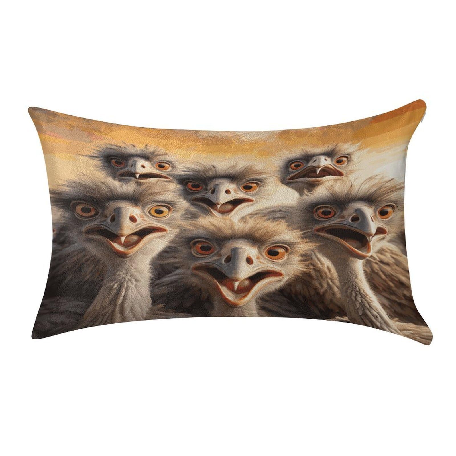Btcowzrv Style A Flock Of Ostriches Pillow Cover Pillow Case Pillowcase