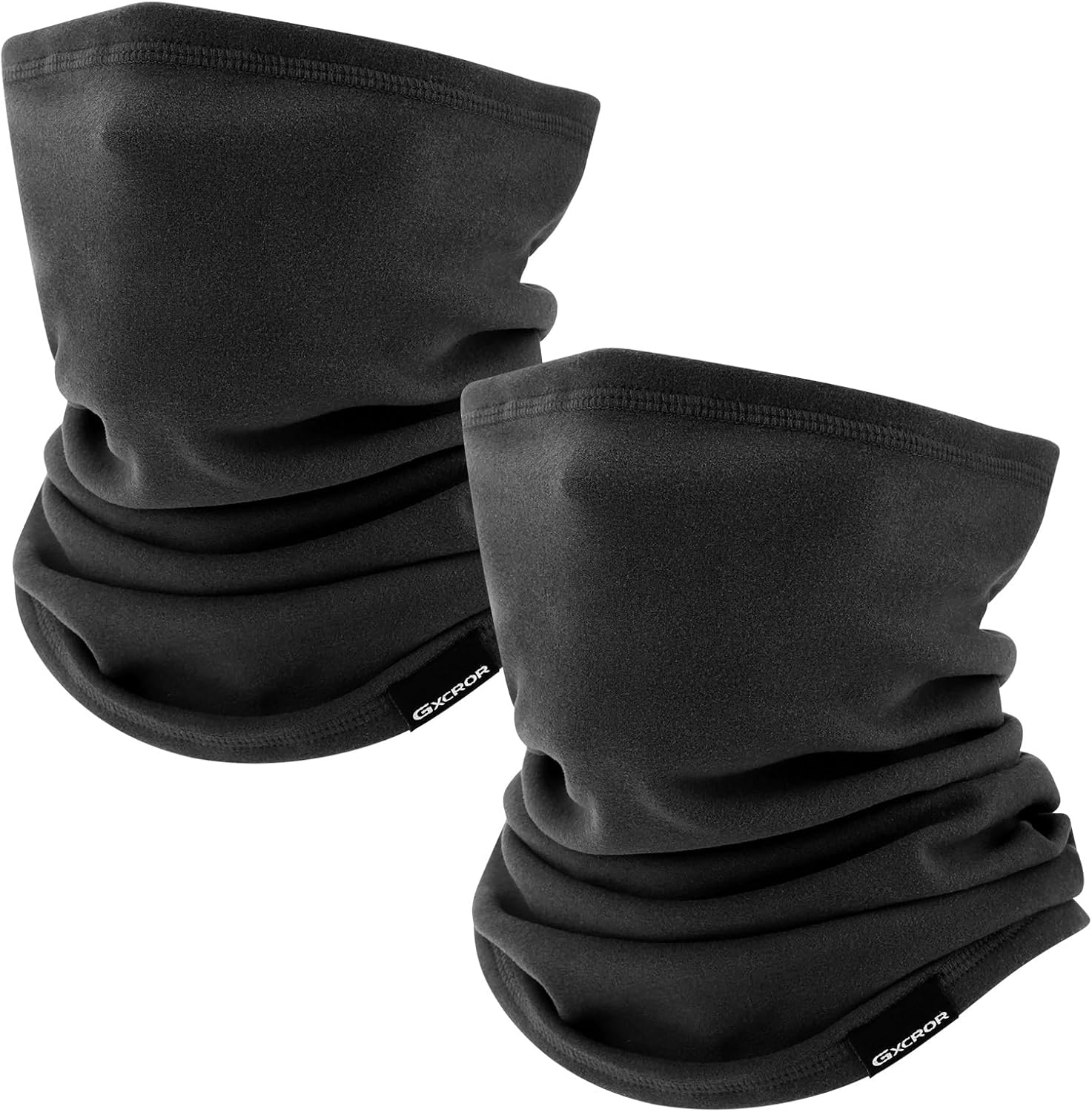 GXCROR Neck Warmer Winter Face Mask Fleece Neck Gaiter Ski Face Cover Cold Weather Scarf for Men & Women