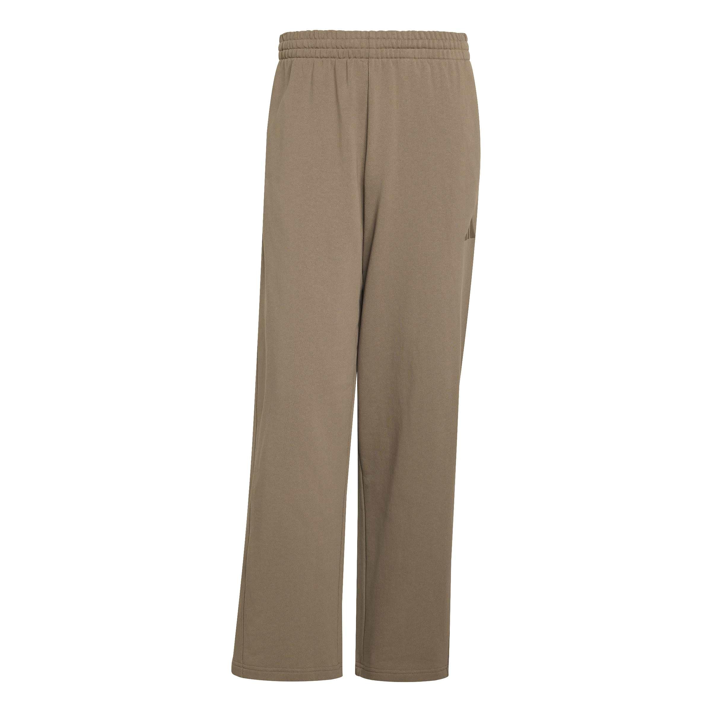adidas Mezczyzni Adidas Kit Small Logo Wide Pants, Khaki Six, XXL