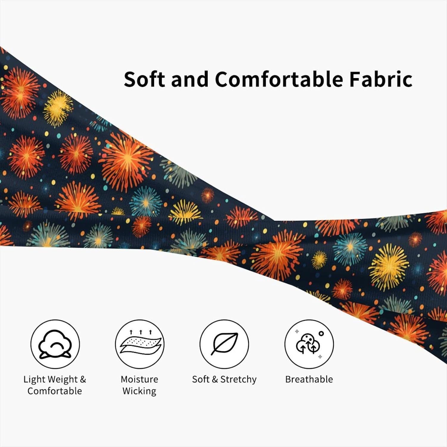Explosion Firework Sports Sweatband – Stay Dry & Confident During Every Workout