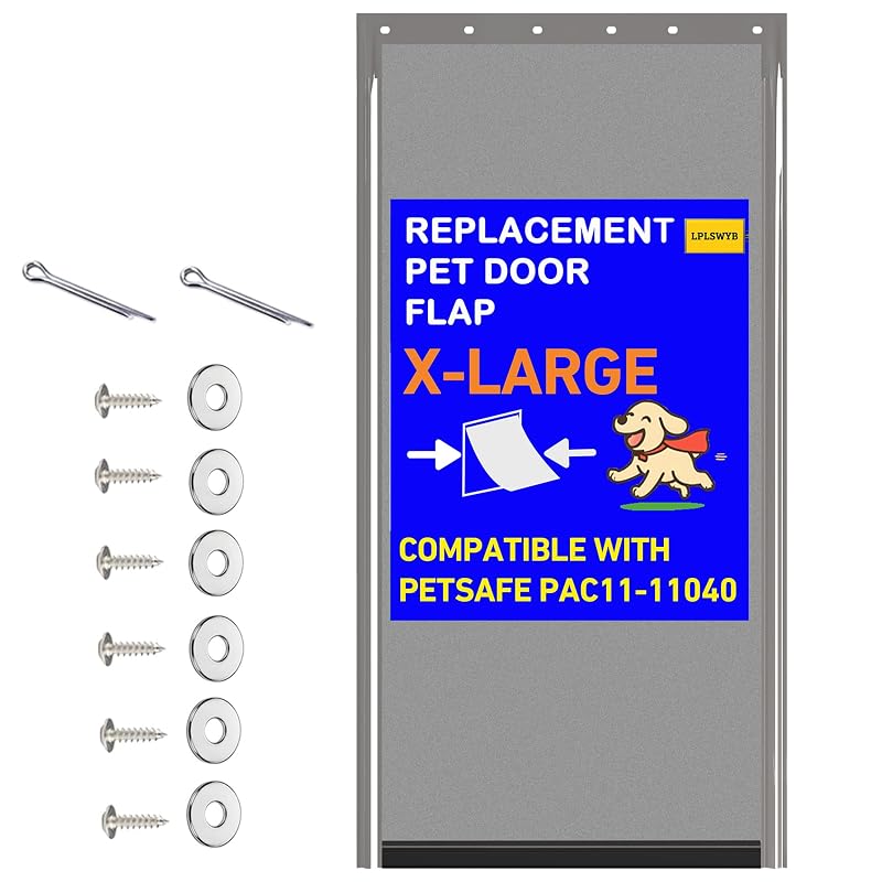 Aba de reposição para porta de cães PetSafe PAC11-11040, flexível e translúcida Smoky Translucent, LPLSWYB, 1 unidade