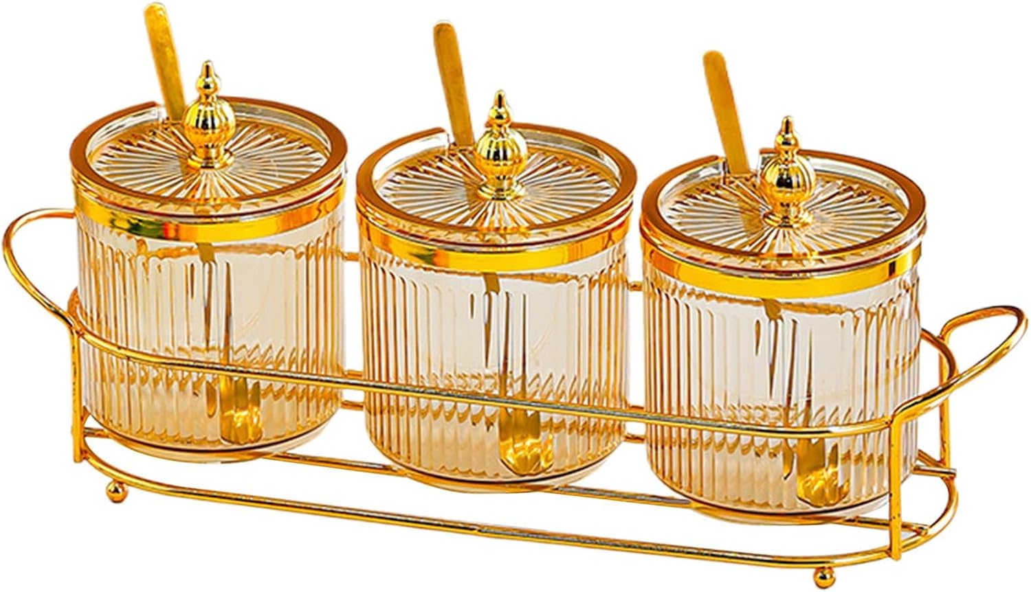 Home Storage Genérico Salt and Pepper Containers, Airtight Salt Storage Condiment Organizer with Lid and Spoon for Kitchen Home Restaurant Counter Camping