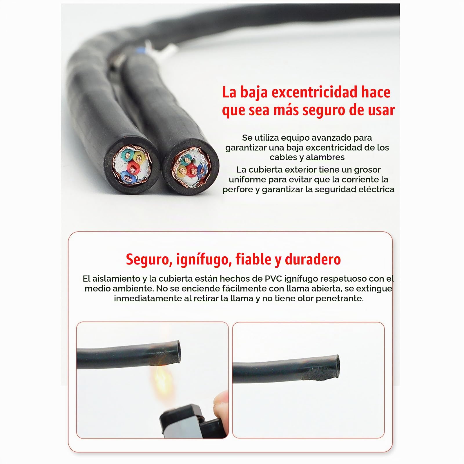 Cable Apantallado De Par Trenzado De 4 Conductores 0,3 Mm² A 1,0 Mm² De Cobre Libre De Oxígeno Para Señal RS485, Audio Y Automatización(0.5mm2,30FT)