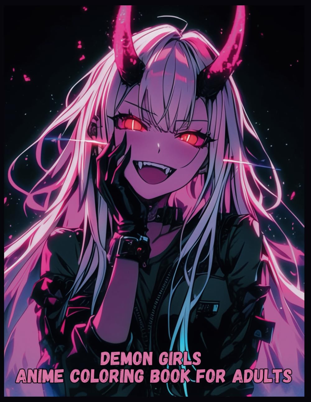 Demon Girls: Anime Coloring Book for Adults – Cute & Spooky Kawaii Demon Girl Illustrations – Fantasy & Gothic-Inspired Art for Relaxation & Creativity