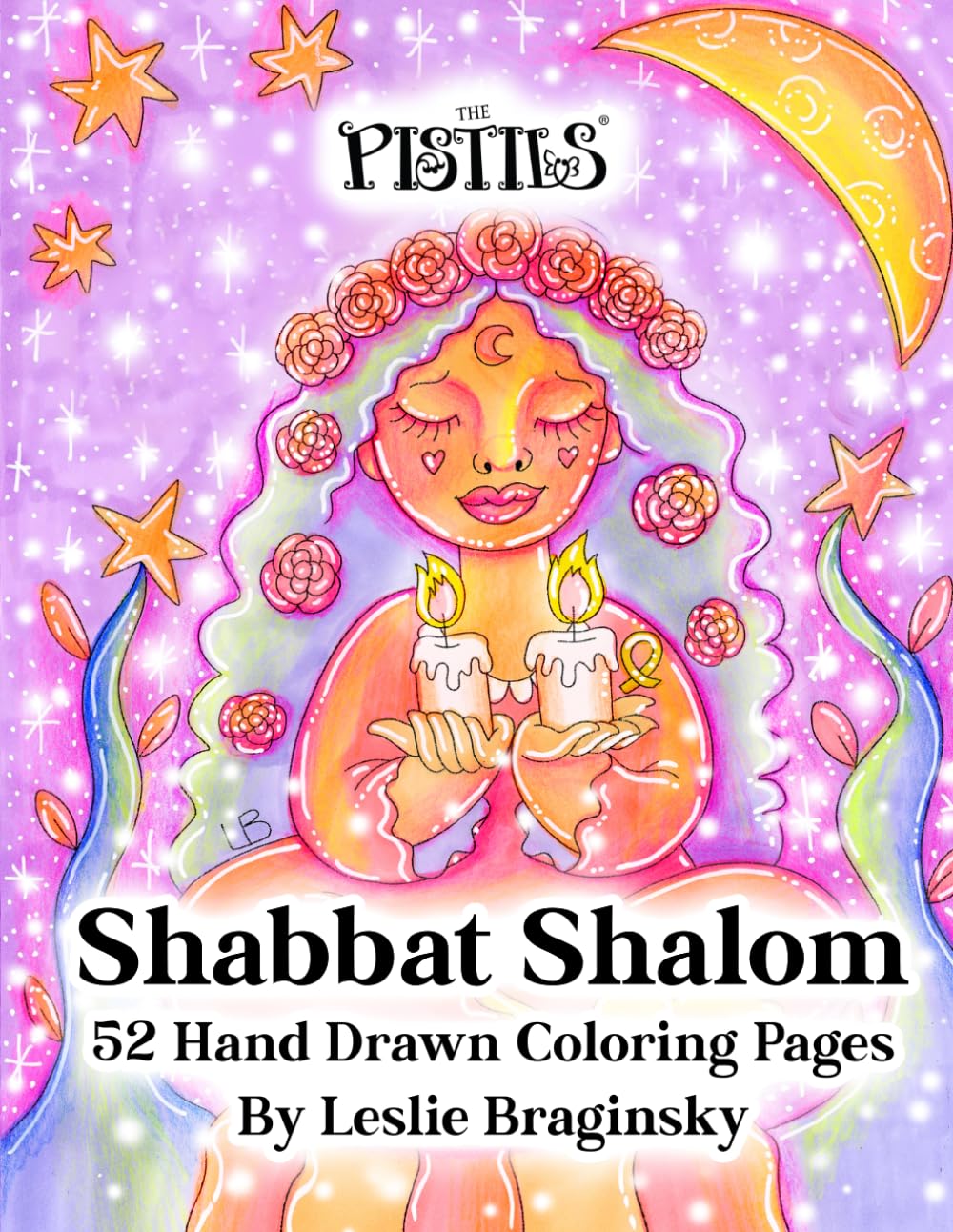 The Pistils - Shabbat Shalom: 52 Coloring Pages To Celebrate This Jewish Holiday All Year Long: Jewish Themed Coloring Pages For Kids And Adults