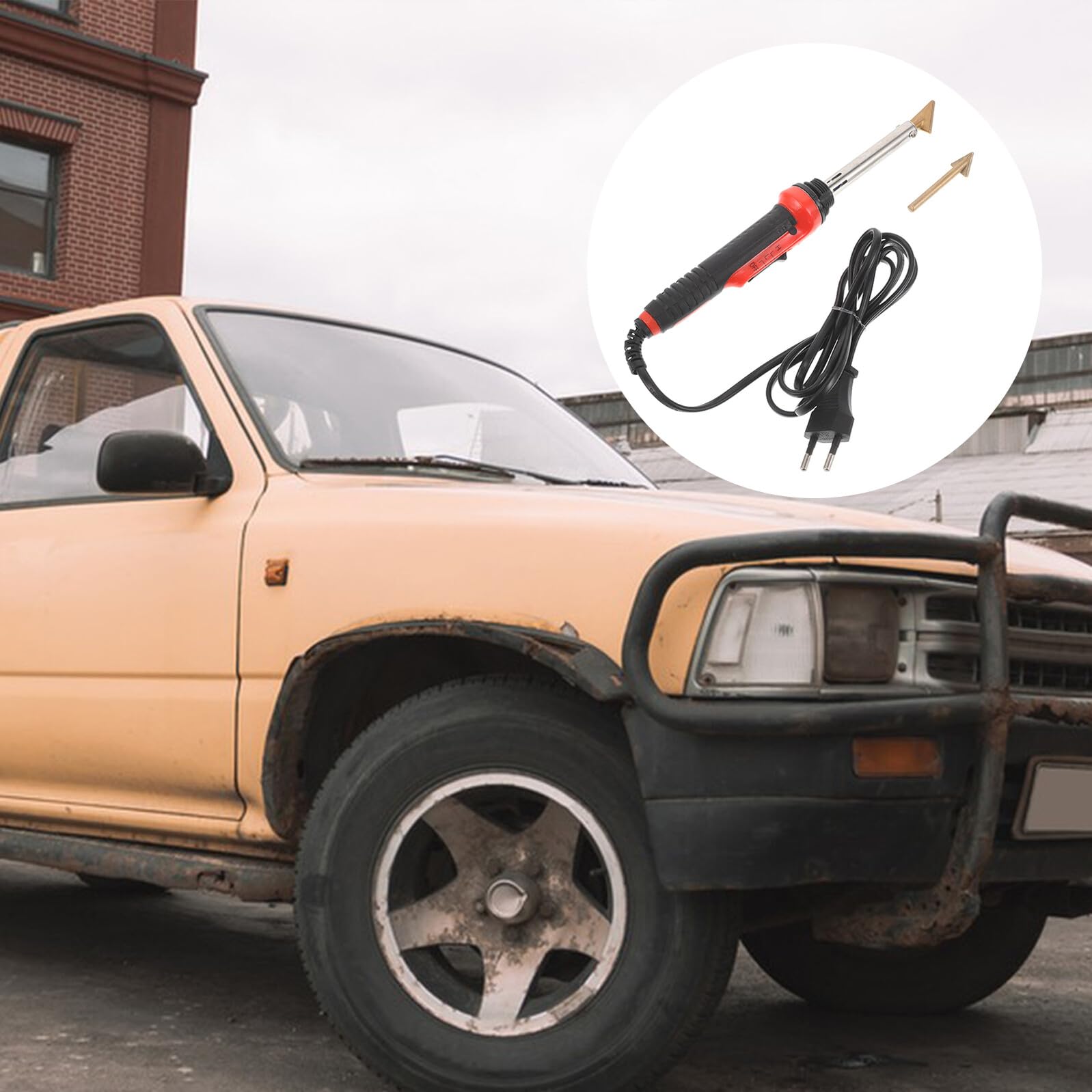 SHINEOFI Kit de Soldador Plástico para Reparación de Parachoques de Coche Máquina de Soldadura Automotriz Práctica con Diseño Resistente y Fácil Uso para Mecánicos y Bricolaje