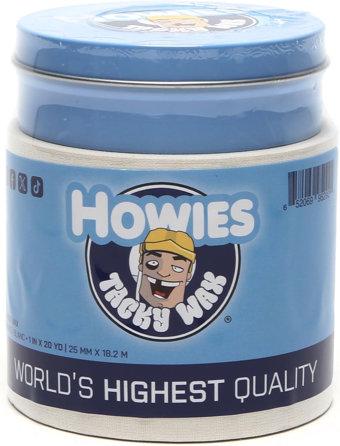 Howies Hockey Tape Tacky Wax Pack - Tacky Wax and Tape Combo Packs - White Black and Clear - Made in The USA