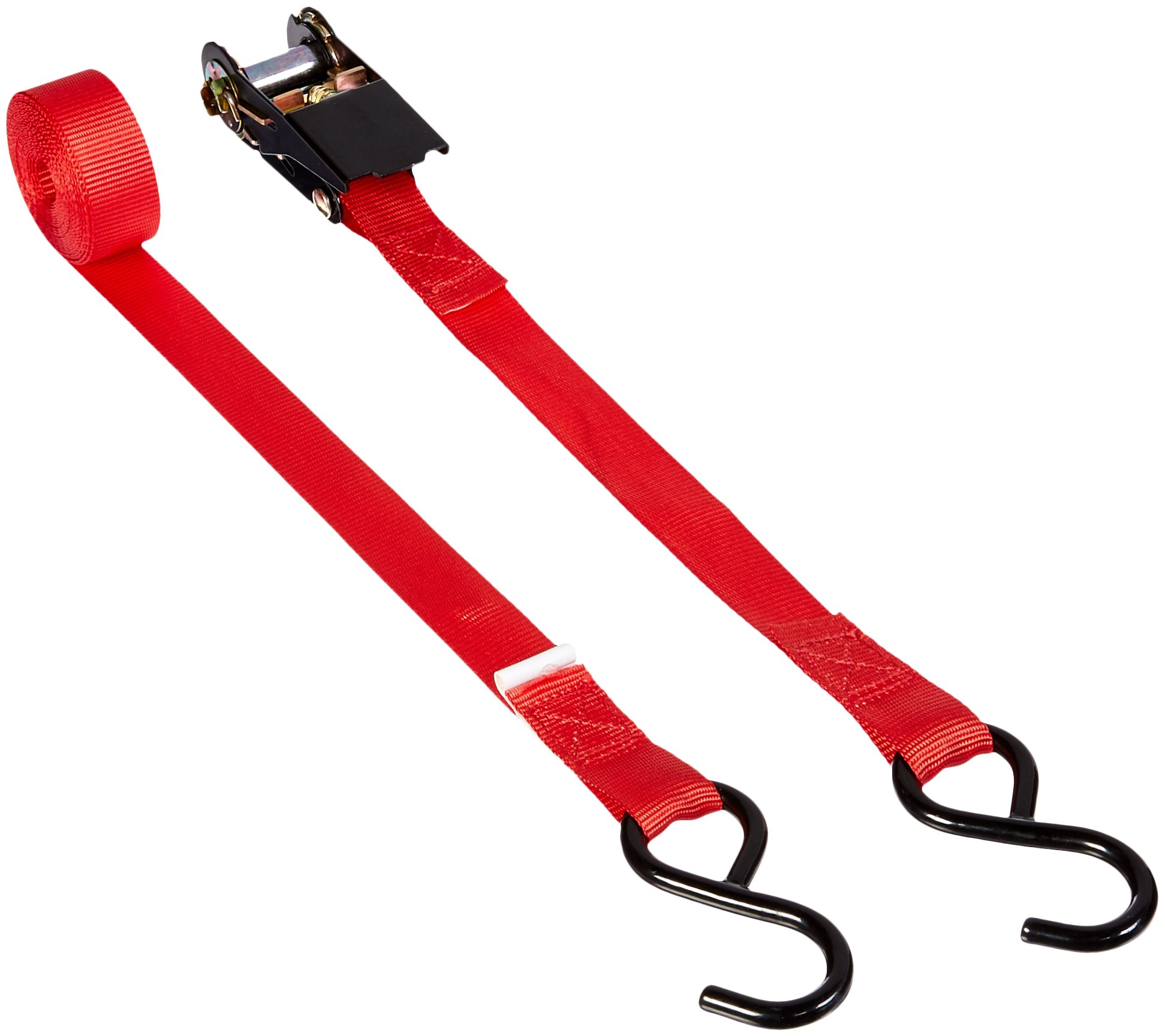 1-inch X 13-ft. Ratchet Tie-down With Vinyl-coated S-hooks