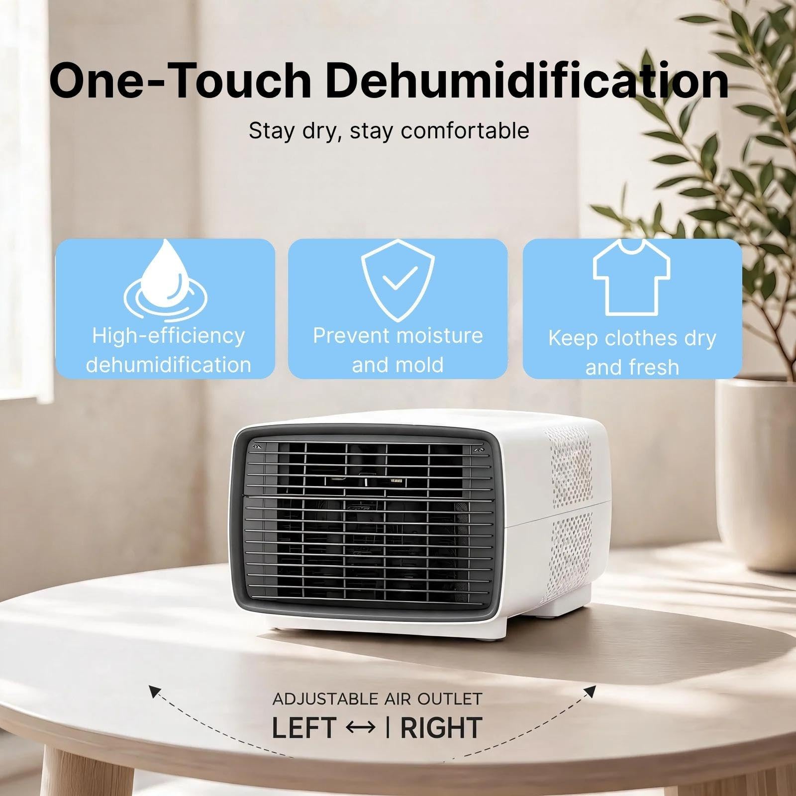 Aire Acondicionado Portátil Doble Tubo de 2700 BTU para Viaje | 3 en 1 con Bajo Ruido. Enfriamiento Rápido para Interior, Exterior, Tiendas, RV, Camión, Coche, Almacén y Mascotas