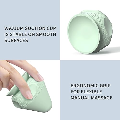 Miniatura 6 de Bola de masaje, bola de punto gatillo manos libres, masajeador de nudo muscular para dolor de espalda de tejido profundo, liberación miofascial,