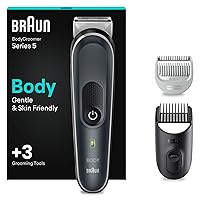 Braun Body Groomer 5 Rasoio Elettrico Corpo Uomo, Depilazione Uomo