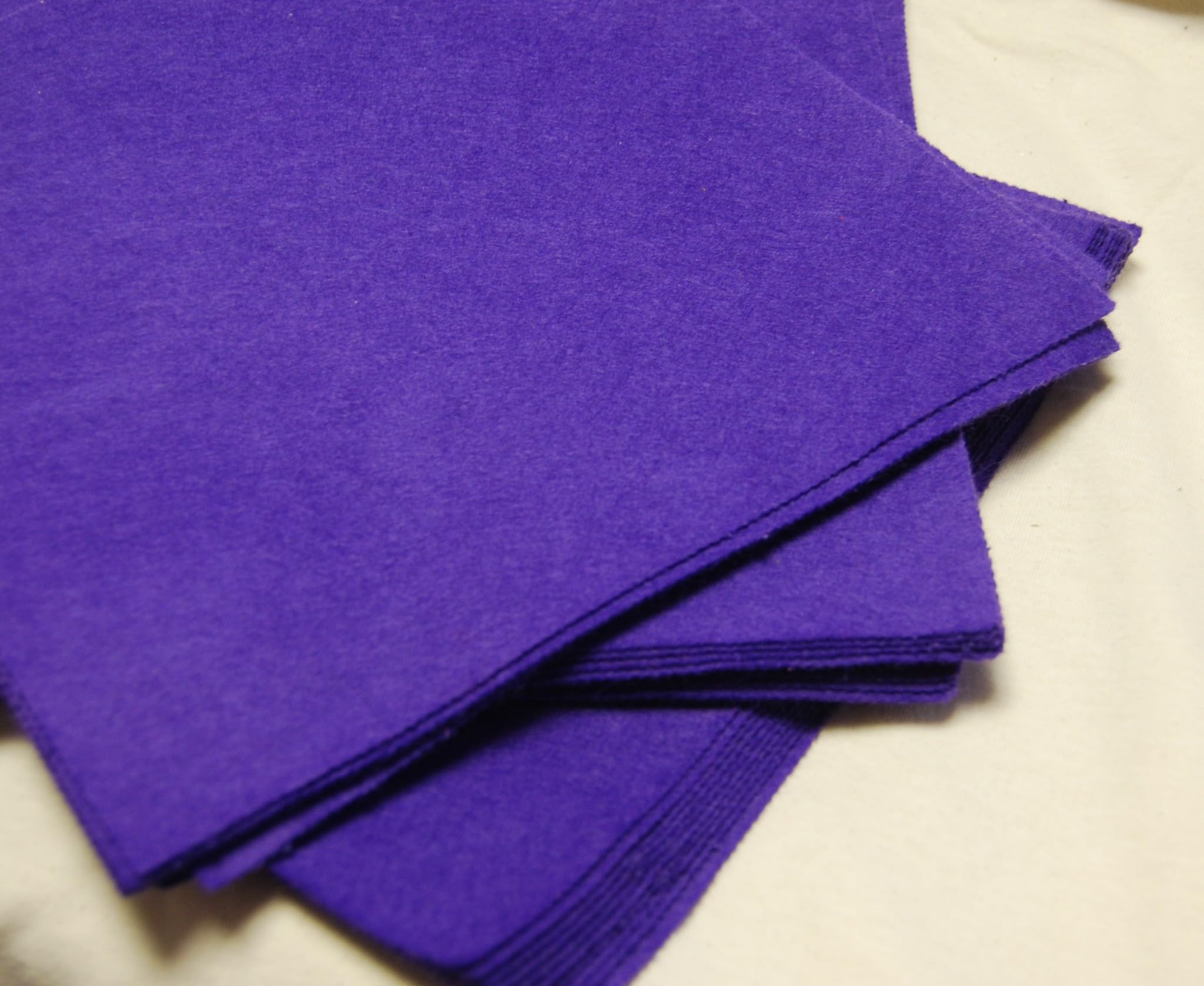 Celloexpress Purple Felt Sheets For Crafting And Soft Toy Making 100% Acrylic Craft Felt 9" Squares (, 10 Sheets)