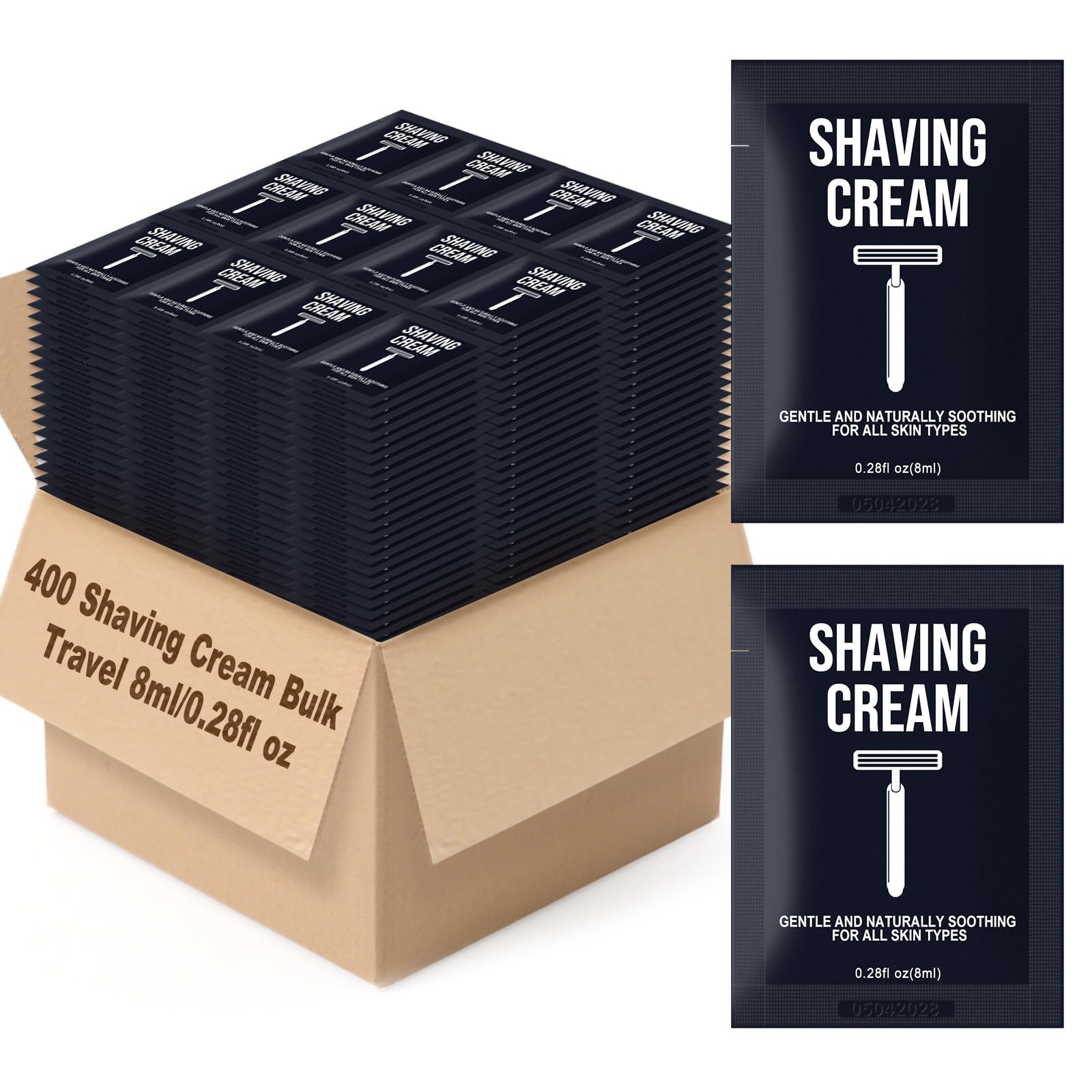 Travel Shaving Cream Bulk for Men 8ml 0 28fl oz Disposable Shaving Cream in Bulk Individual Travel Shave