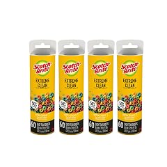 Scotch-Brite Extreme Clean Large Lint Roller Refills 50 Stickier Heavy Duty for Removing Debris and Pet Hair on