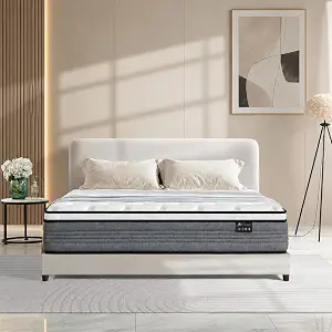 Vipcute King Size 14 Inch Pocketed Spring Mattress in a Box