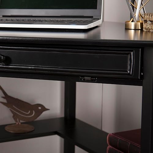 Miniatura 8 de SEI Furniture Bandeja de teclado deslizante para computadora que ahorra espacio, color negro