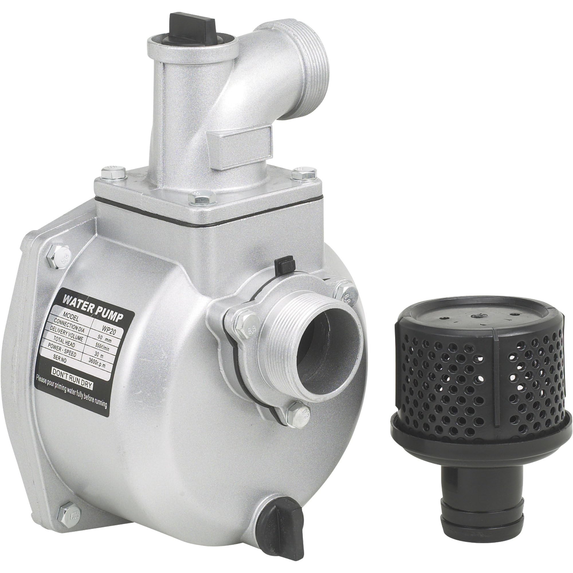 Semi-Trash Water Pump Only for Threaded Shafts, 2in Ports