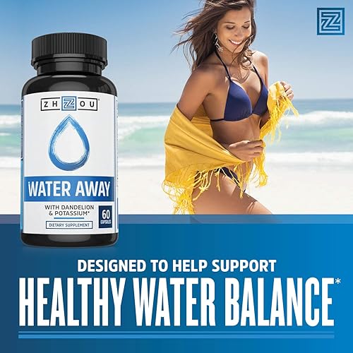 Miniatura 2 de WATER AWAY Fórmula Herbal para Equilibrio saludable de los fluidos Mezcla herbal de alta calidad con diente de león potasio té verde y más 60