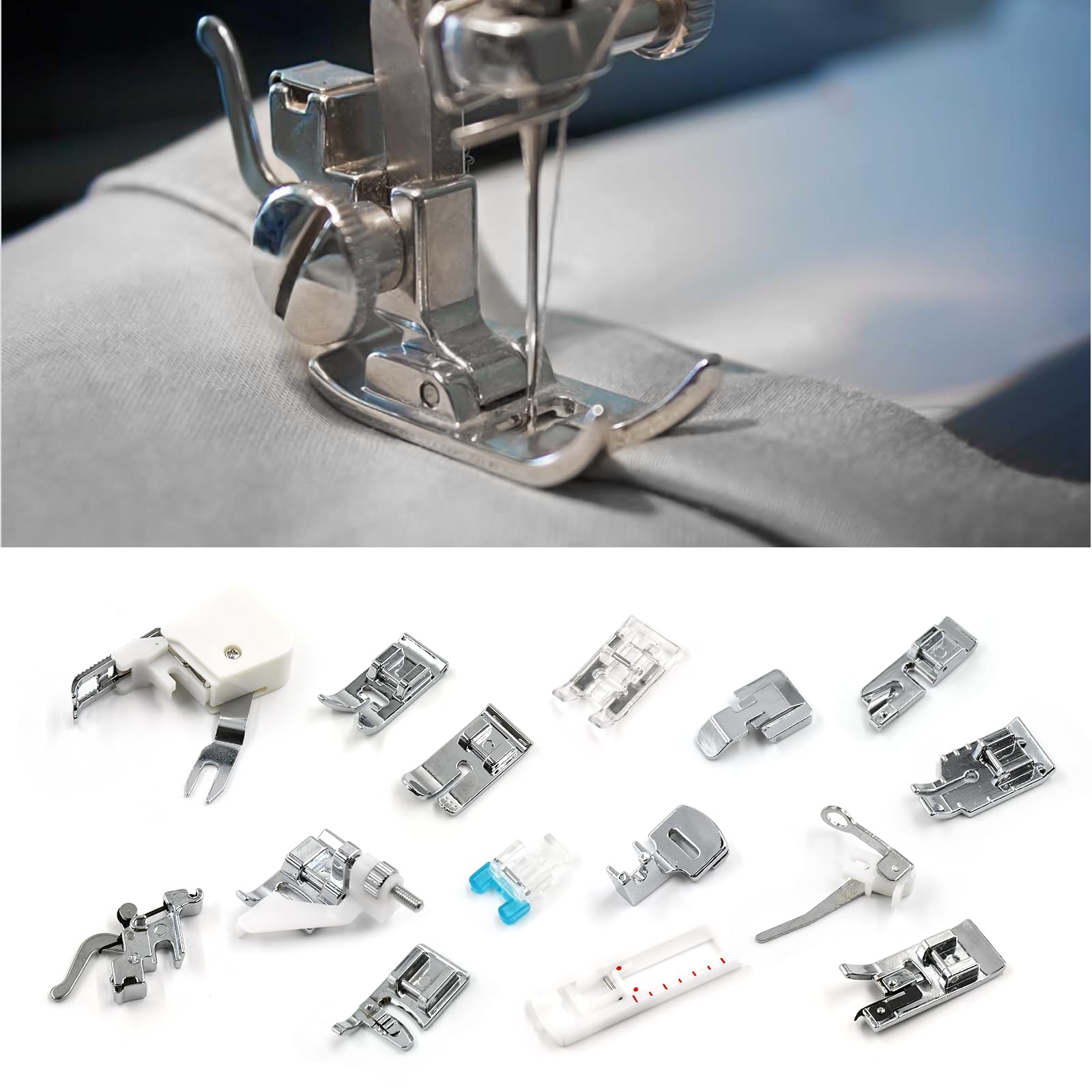 15pcs Set Remplacements Accessoires de Pieds-de-Biche pour Brother Singer  Machine  Coudre Domestique : Amazon.fr: Cuisine et Maison